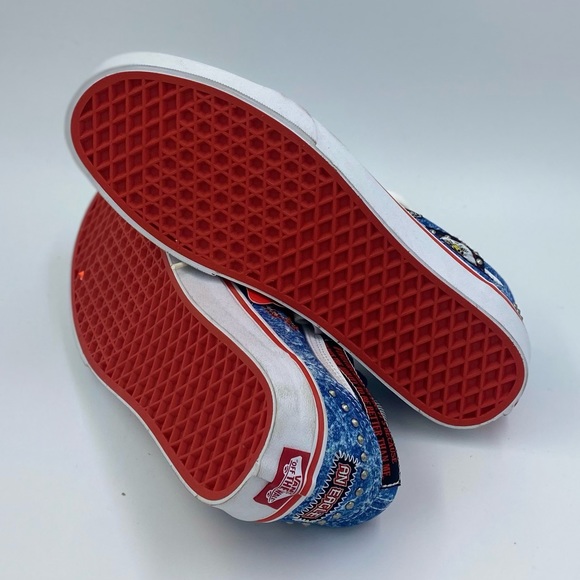 Vans Men's Old Skool Cobra Kai Eagle Fang Karate Blue White shoes Size 9.5 - Picture 7 of 7